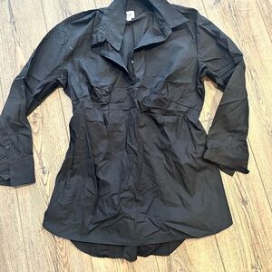 GAP Maternity Black Blouse Large